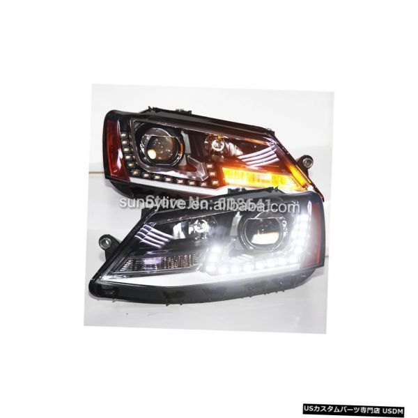輸入カーパーツ VWの新しいジェッタMK6 LEDヘッドライトSY V2 For VW New Jetta MK6 LED He拍卖