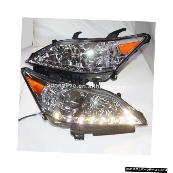 輸入カーパーツ Lexus for ES350 EX350 2007-2012 Year LEDヘッドライトクロームハウジングYZ拍卖