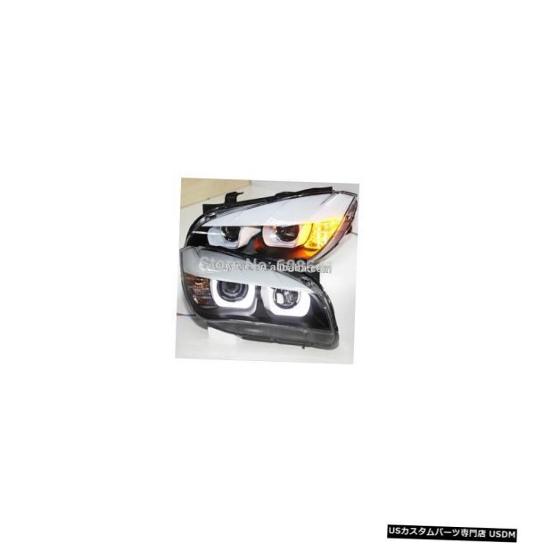 輸入カーパーツ E84 X1ヘッドランプLEDエンジェルアイズBMW 2009-2014ハロゲン標準装備のオリジナルカー E84拍卖