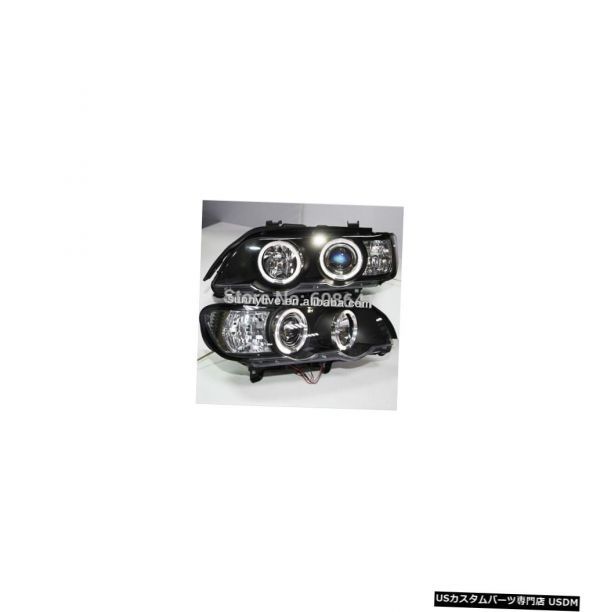 輸入カーパーツ BMW X5 E53ヘッドランプエンジェルアイズ1998?2004年SN For BMW X5 E53 Head拍卖