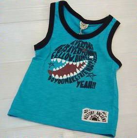 ☆【郵便(クリックポスト)対応】男の子 子供服 夏 キッズ タンクトップ 青 ブルー 100cm (04-7425 ブルー)拍卖