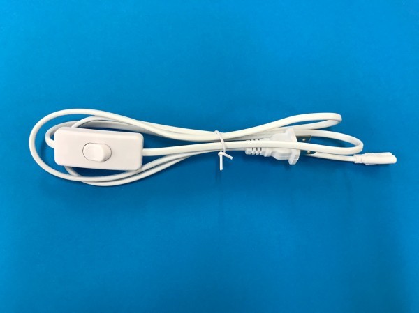 ■100本セット:LED蛍光灯1灯式専用 電源ケーブルスイッチ コード 100V 2穴拍卖