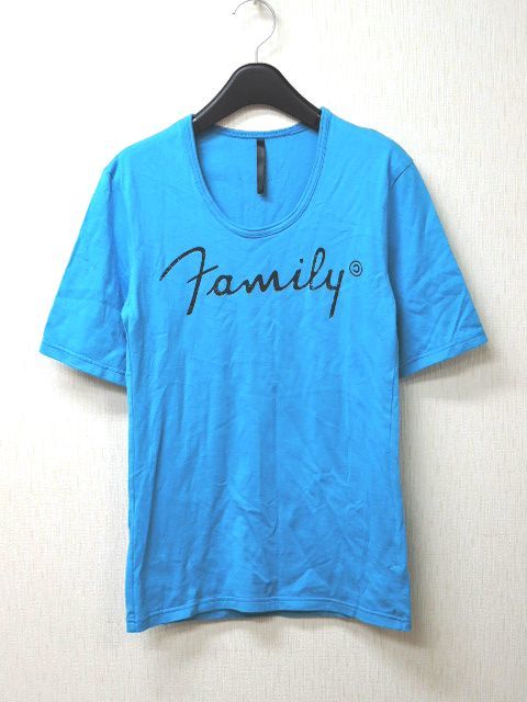 1【THEE OLD CIRCUS 1973 8290 Old Family 40/2 天竺ヘーシックホティフリントTシャツ BLUE オールドサーカス 1973 ブルー】拍卖