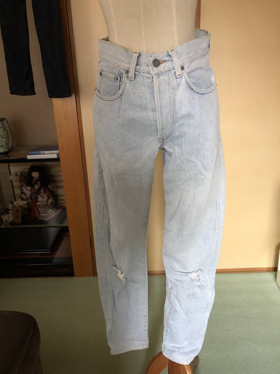 USED・レディース・LIBERTO・ダメージデニム・ソフトスリム・サイズ29・980円拍卖