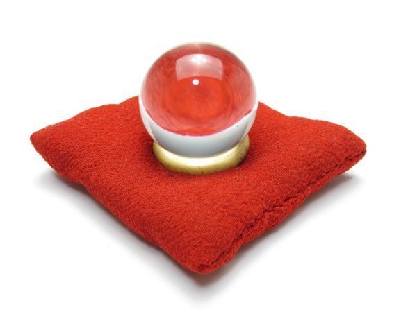 【1573】硝子?水晶?縮緬座布団 玉!蔵出!買取品!拍卖