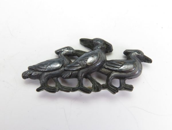 【1554】明治時代 腰堤 前金具 銀製!蔵出!買取品!拍卖