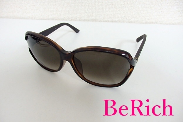 グッチ GUCCI サングラス 3730 ブラウン グラデ バタフライ ディアマンテ インターロッキング GG ロゴ プラスチック 【中古】bc1492拍卖