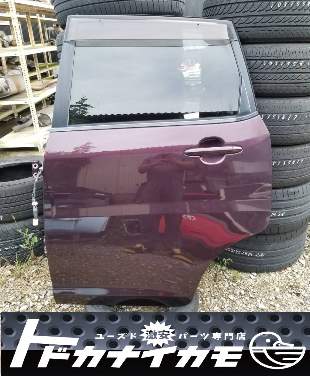 ムーヴ L175S ムーヴ ムーブ 平成21年6月 リア 左 ドア ヒンジ ガラス バイザー トリム付 R49(ミスティックレッドクリスタルメタリック)拍卖