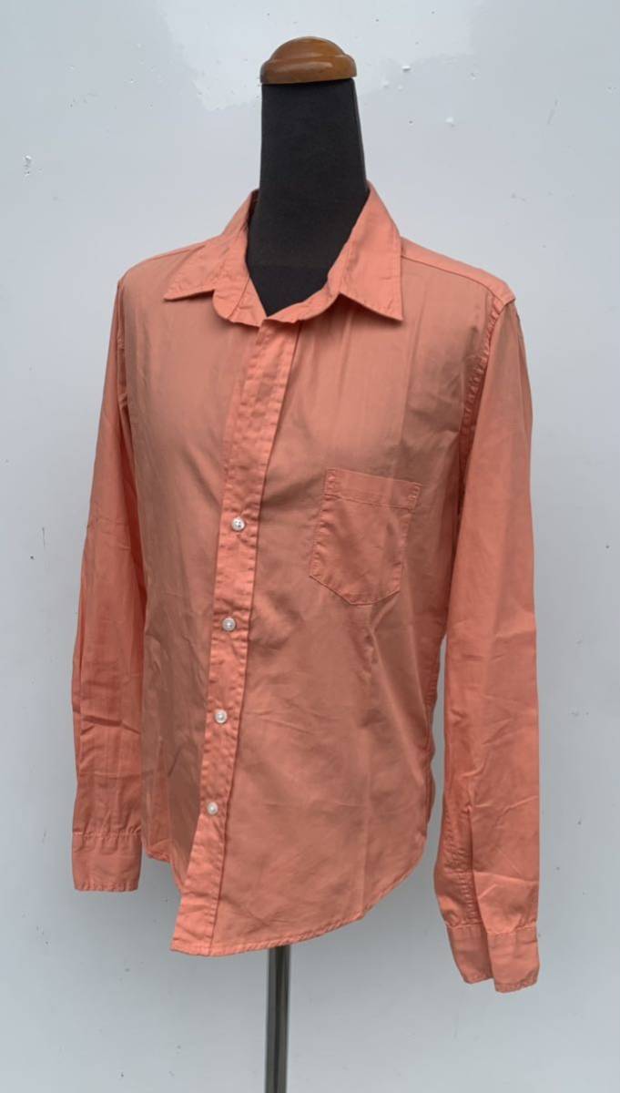 【定価23,100円】Frank&Eileen BARRY(poplin)オープンカラーシャツ【XS】ブラウス 長袖 スキッパー 開襟 コットンフランク&アイリーン拍卖