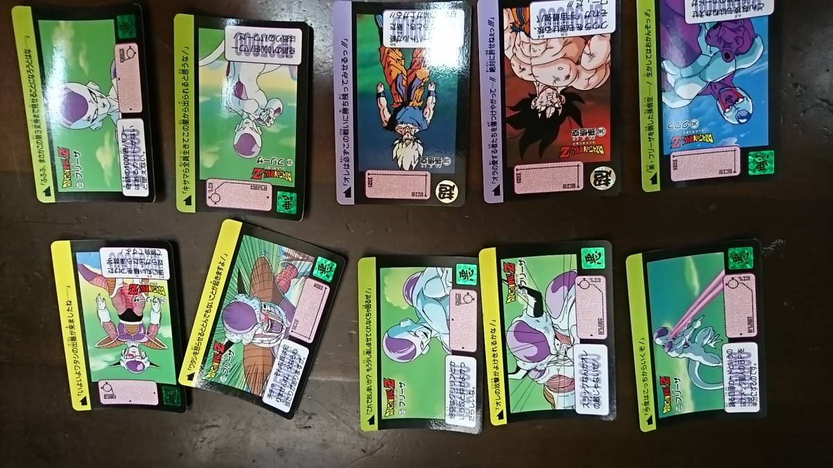 21 カードダス BANDAI ドラゴンボールZ Dragon Ball 長期保管品 中古 1991 314 315.317.318.322~324.338.340.343 10枚拍卖