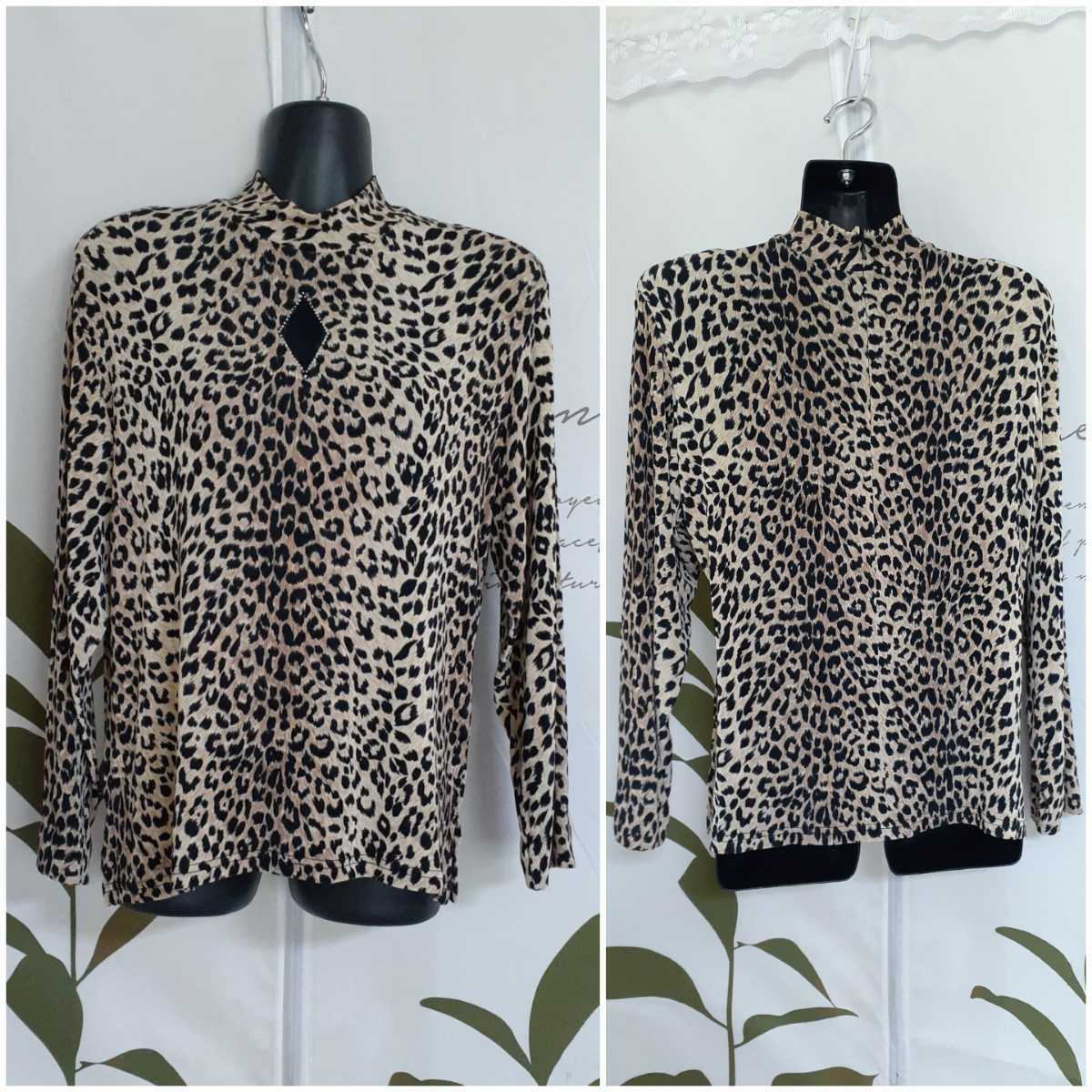 Y 4/3 MS(ミヤショウ) レオパード ストレッチ カットソー 拍卖