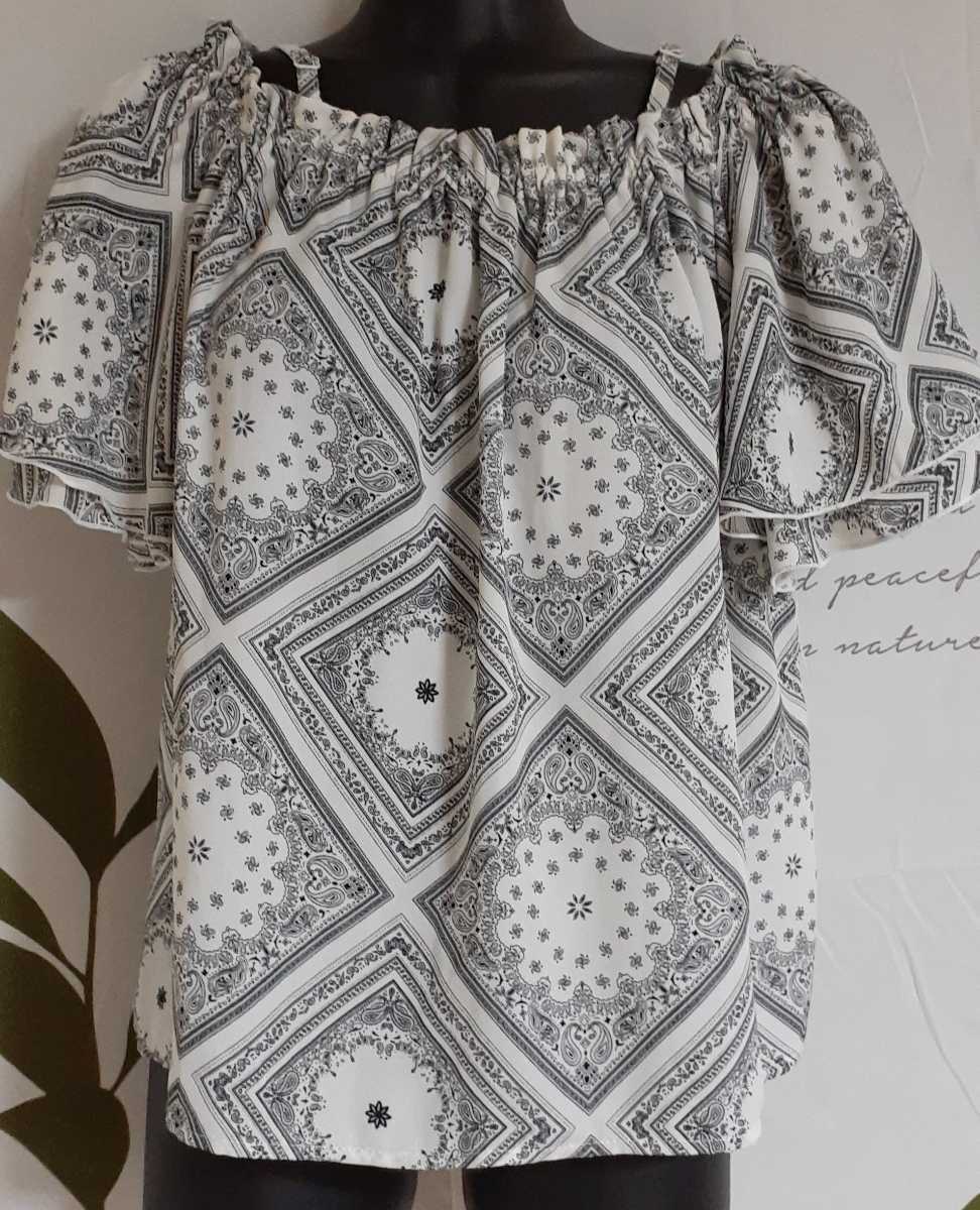 Y 4/4 INGNI オフショルダーブラウス 肩ストラップ付き サイズ M拍卖