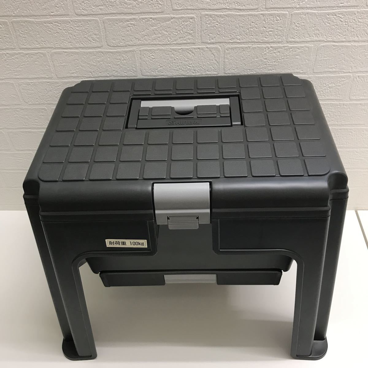 refle@ 収納箱付きスツール イス/釣り/アウトドア 【未使用】長期保管の為キズ有り。拍卖