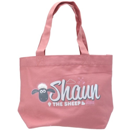 ★新品 ひつじのショーン  ミニトートバッグ No2 ピンク ランチトートにも拍卖