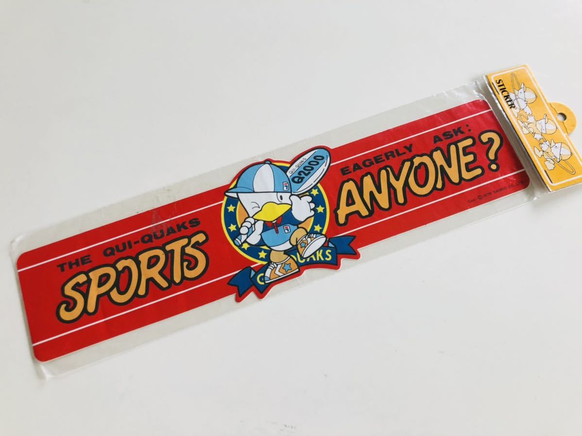 昭和レトロ1979's サンリオ QUI-QUAKS/クイックワックス ステッカー拍卖