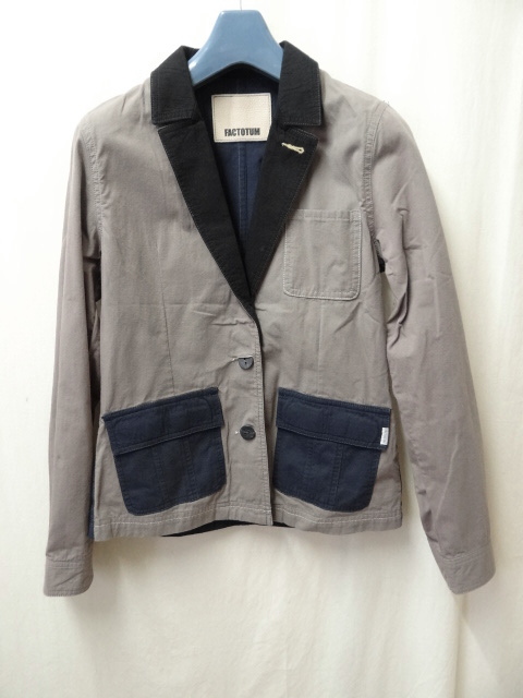 FACTOTUM ファクトタム 新品未使用 BEIGE/NAVY 36サイズ拍卖