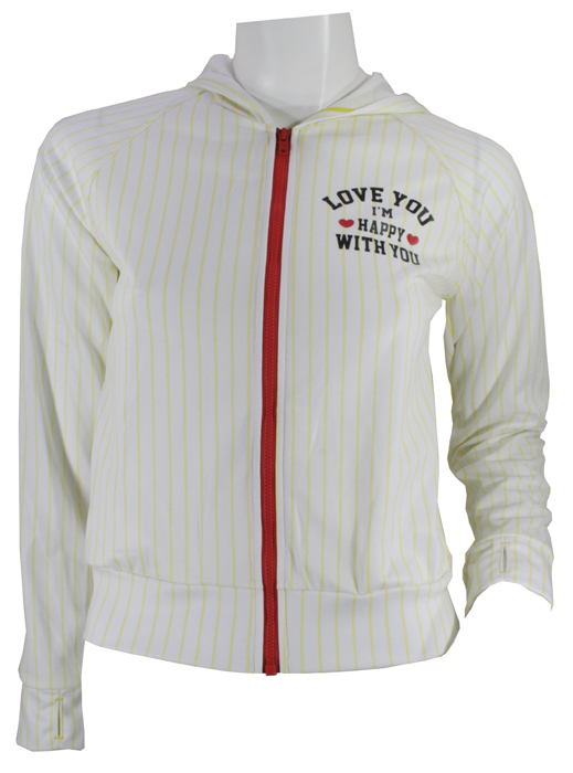 新品 Poney comb ジュニアガールズロングスリーブフルジップラッシュパーカー 子供用長袖ラッシュパーカー サイズ170cm 拍卖