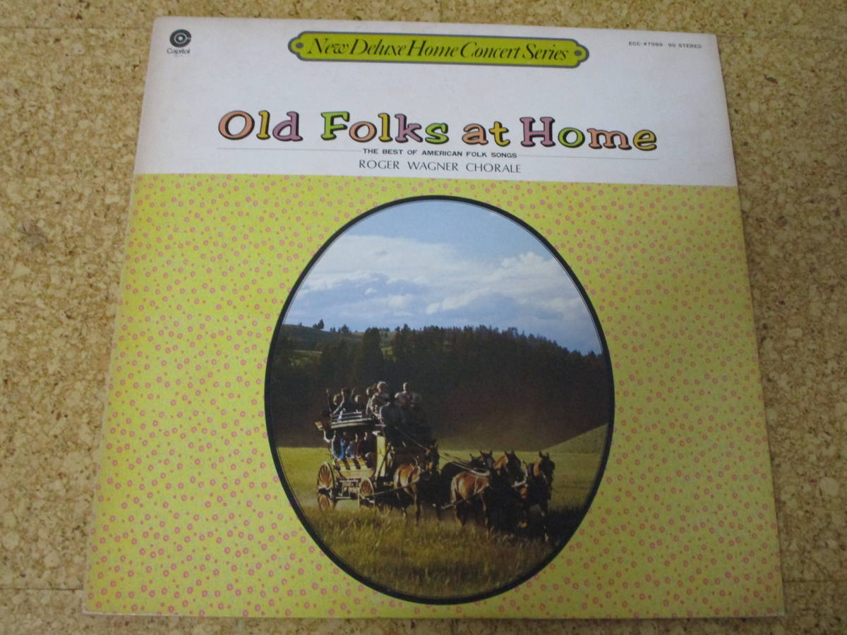 ◎The Roger Wagner Chorale ロジェー・ワグナー★Old Folks At Home - The Best Of American Folk Songs/日本 Double LP盤☆シート 拍卖