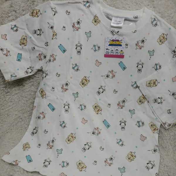スーパーシロ サンリオ 総柄Tシャツ シナモロール ポムポムプリン ポチャッコ拍卖