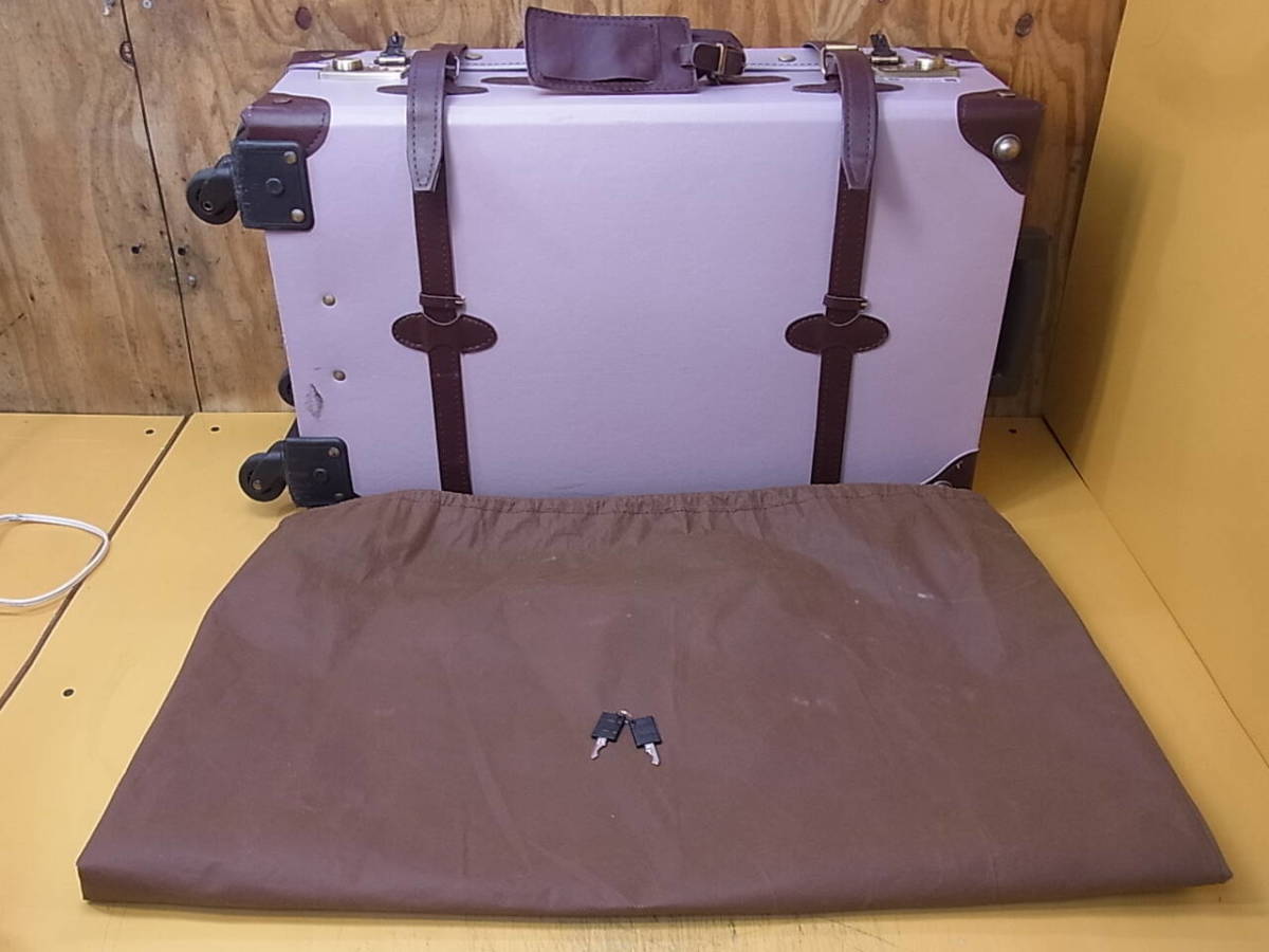 □O/874★トランクケース スーツケース☆鍵2個付き☆幅37cm 高さ68.5cm 奥行21cm☆中古品拍卖