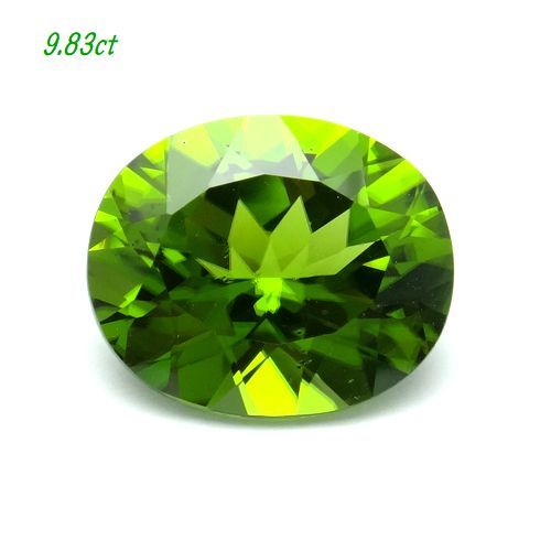 【9.827cts】ペリドット オーバル OV 天然石 高品質 ルース 入手困難 大粒 大きいサイズ 拍卖