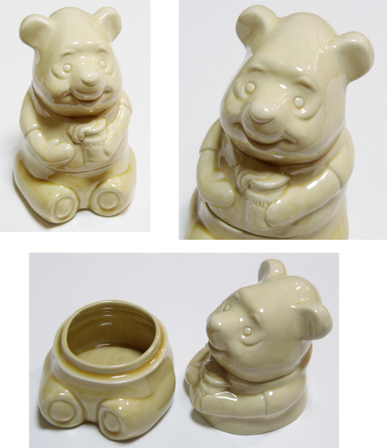 イギリス 購入 くまのプーさん 陶器 BOX/ ユーロ ディズニー,POOH,プーさん,ピグレット,BAMBI,レトロ,テディーベア,容器,英国,LONDON,HUNNY拍卖