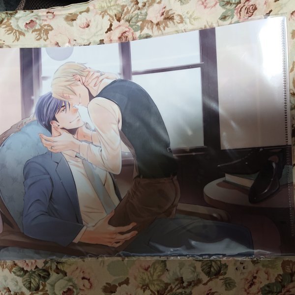 非売品★BL青山十三「恋の行き先」コミコミスタジオA4クリアファイル拍卖