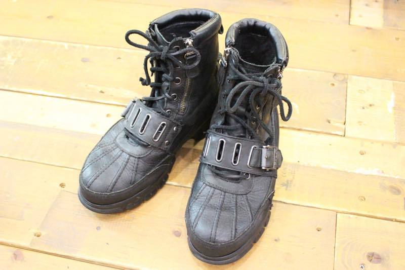 1289☆Polo by Ralph Lauren/ポロ ラルフローレン Andes III Leather Lace-Up Boots ハイカットブーツ レインブーツ 古着 used☆拍卖
