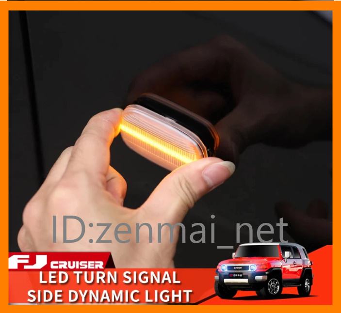 R191 トヨタFJクルーザー LEDサイドマーカー・フェンダーマーカー シーケンシャル流れるウィンカー 純正適合社外品 カラー2色から拍卖