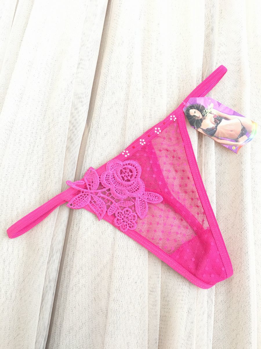 新品 未使用 送料無料ls41ローズセクシーTバック 花柄総レース チャーミングな女のコの印象にスケスケドット入りセクシーショーツ アダルト拍卖