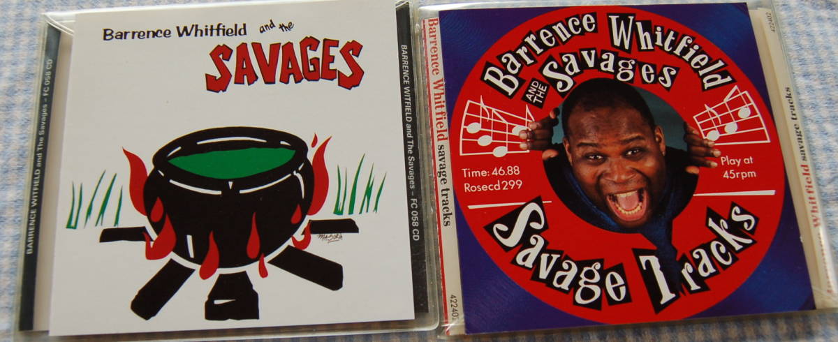 【送料無料】BARRENCE WHITFIELD AND THE SAVAGES / バレンス・ウィットフィールド【1st & Savage Tracks】CD初回盤2枚まとめて中古美品拍卖