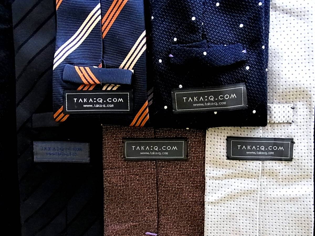 ■即決セール■J0684■ 5本セット全て TAKA:Q.COM「タカキュー」ネクタイ拍卖