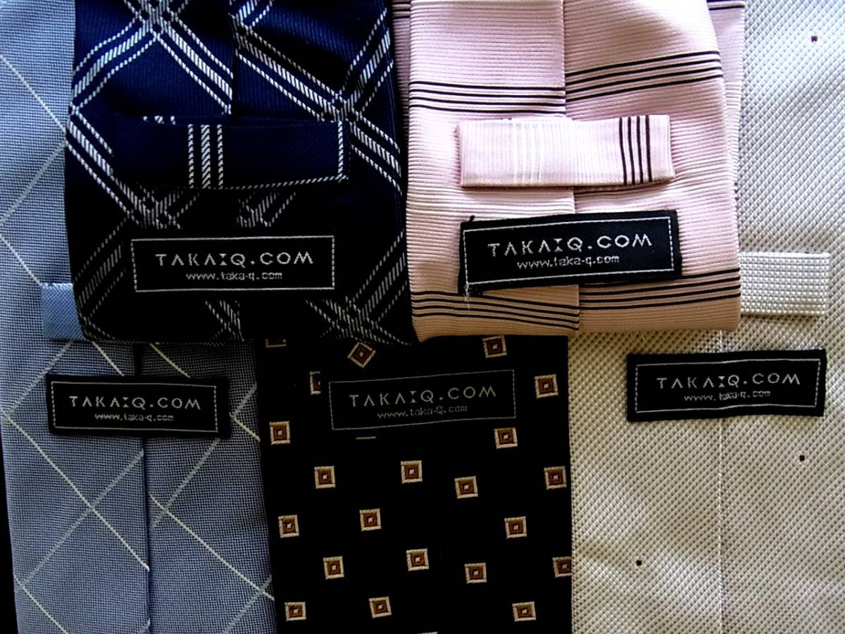 ■即決セール■J0685■ 5本セット全て TAKA:Q.COM「タカキュー」ネクタイ拍卖