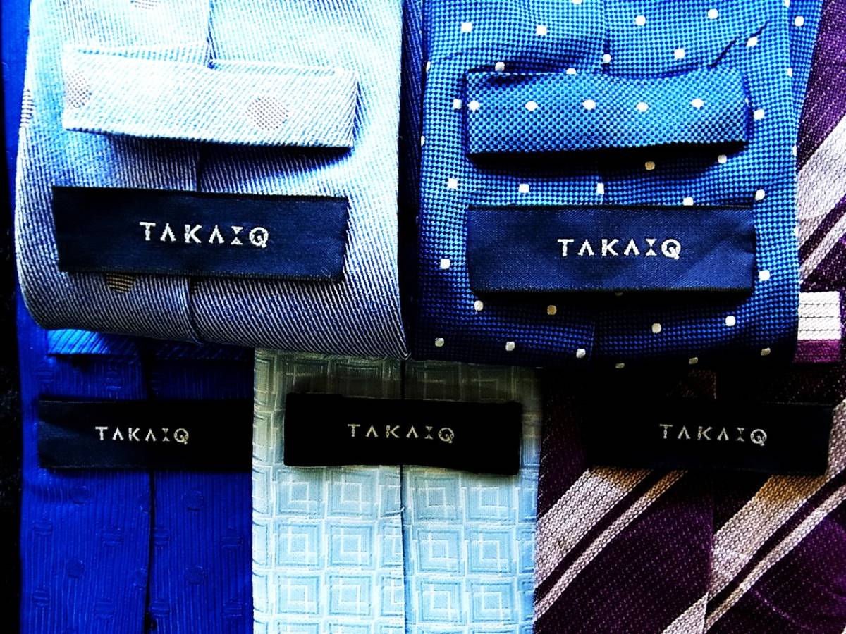 ■即決セール■J0715■ 5本セット全て TAKA:Q.COM「タカキュー」ネクタイ拍卖