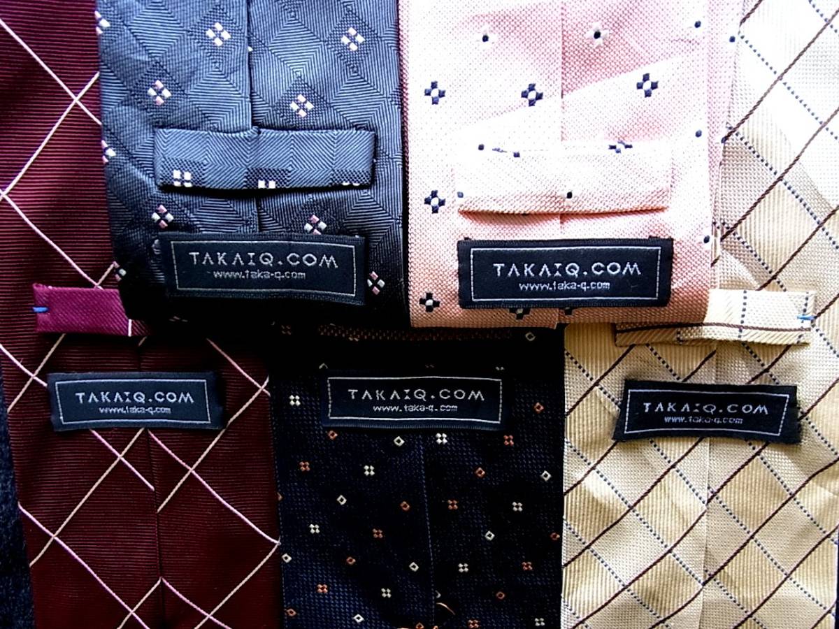 ■即決セール■J0716■ 5本セット全て TAKA:Q.COM「タカキュー」ネクタイ拍卖