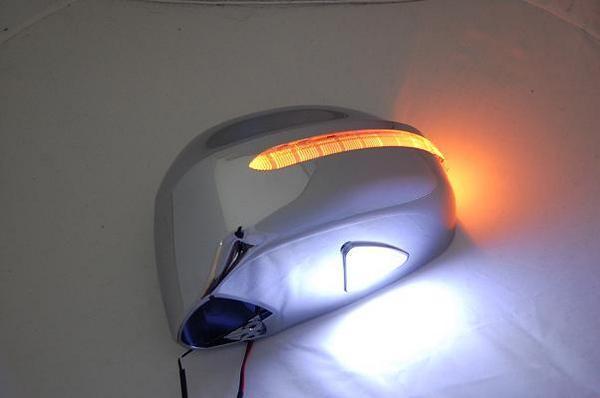 JC1/2ライフGタイプLEDウィンカーミラーフットランプ交換メッキ拍卖