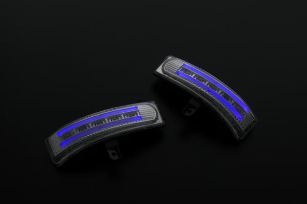 CR系 後期 プレマシー LEDウィンカーミラーレンズ クリア/青光拍卖