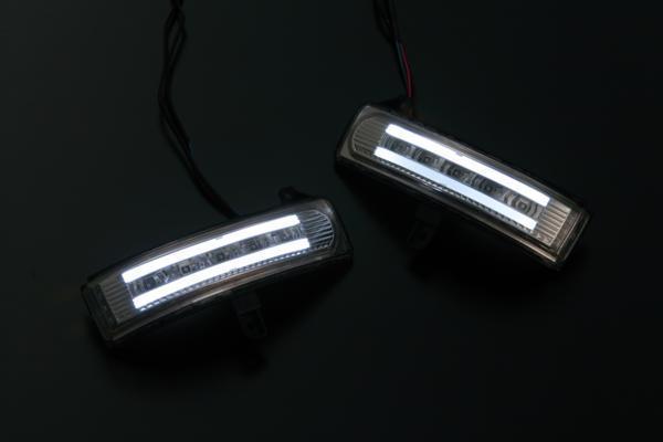 限定3 CC系 ビアンテ LEDウィンカーミラーレンズ クリア/バー:白拍卖