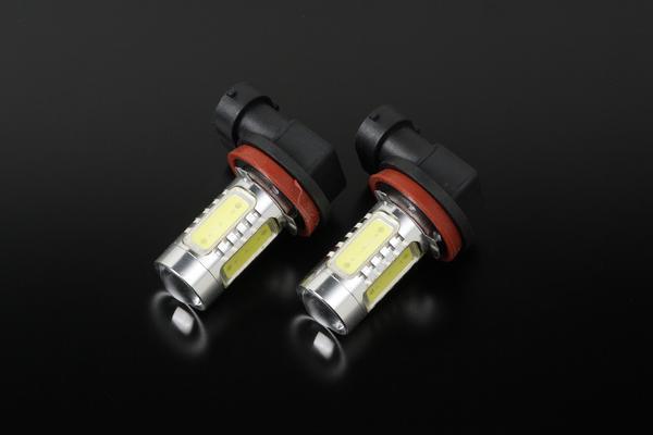11W 高輝度 LED 採用!! H11 フォグランプ バルブ 2個セット 白拍卖