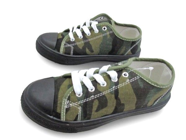 1円~AL2326-382新品AAAローカット/レースアップスニーカー22㌢迷彩柄♂拍卖