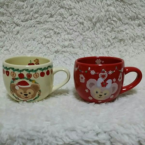 TDS ディズニークリスマス ダッフィー シェリーメイ スーベニアカップ セット拍卖