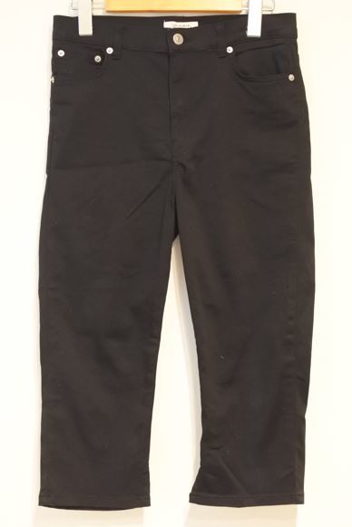ZARA ザラ クロップドパンツ ボトムス ストレッチ EUR36 ブラック ymdnrk a201h0702拍卖