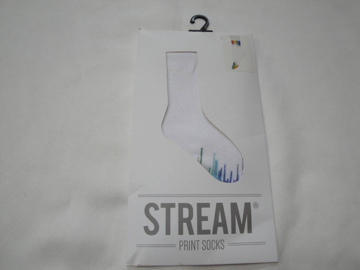 ★☆ STREAM PRINT SOCKS ストリーム プリント ソックス 新品未使用品 送料込☆★拍卖