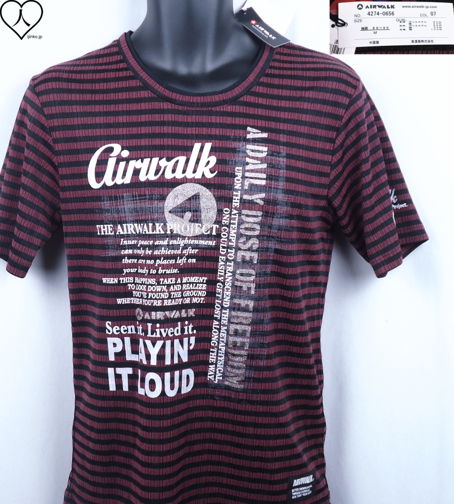 《郵送無料》■Ijinko◆新品☆Airwalk エアウォーク M サイズ半袖シャツ拍卖