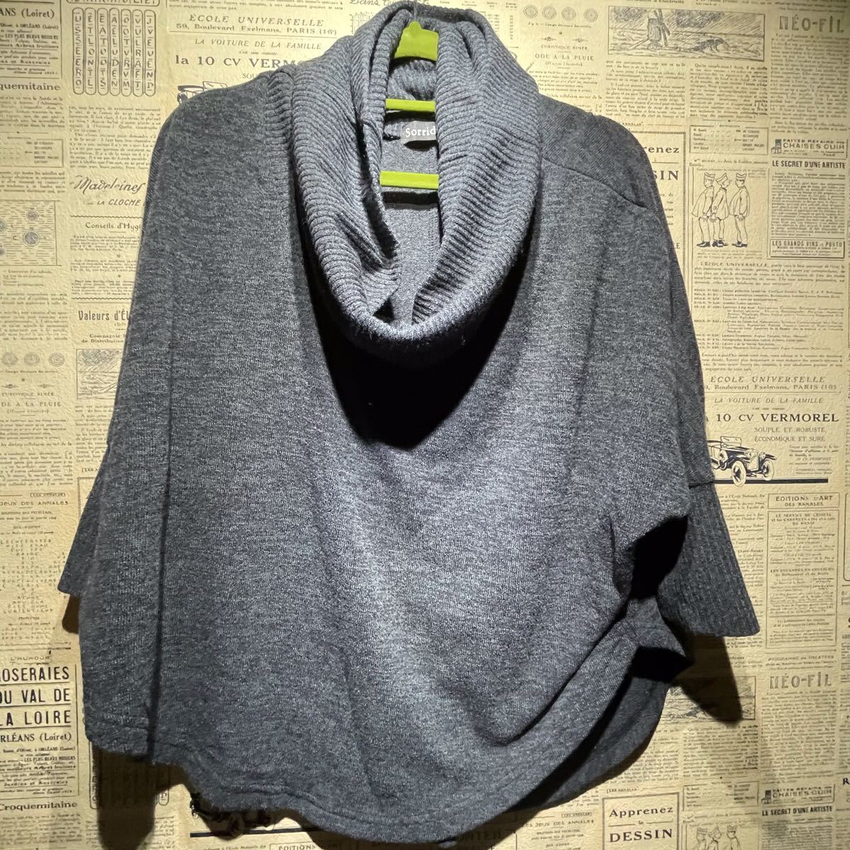Sorridere ソリデル ニットセーター ポンチョ size M拍卖
