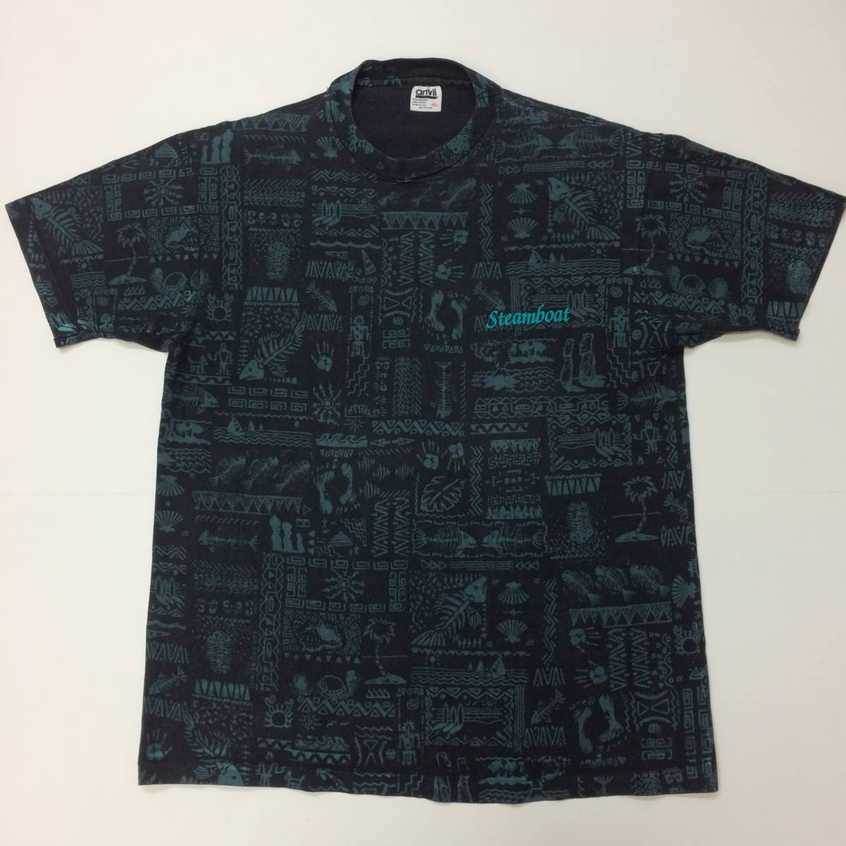 90s anvil USA製 Tシャツ 総柄 XLサイズ拍卖