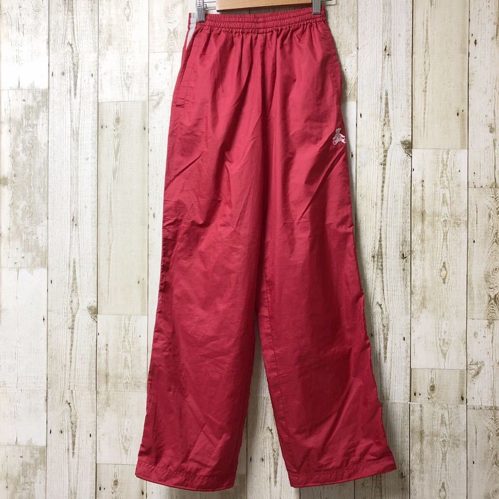 Wilson ウィルソン レディース ナイロンパンツ Mサイズ ウエスト 62㎝ ~ 66㎝ ウィルソンベアー レッド 赤拍卖