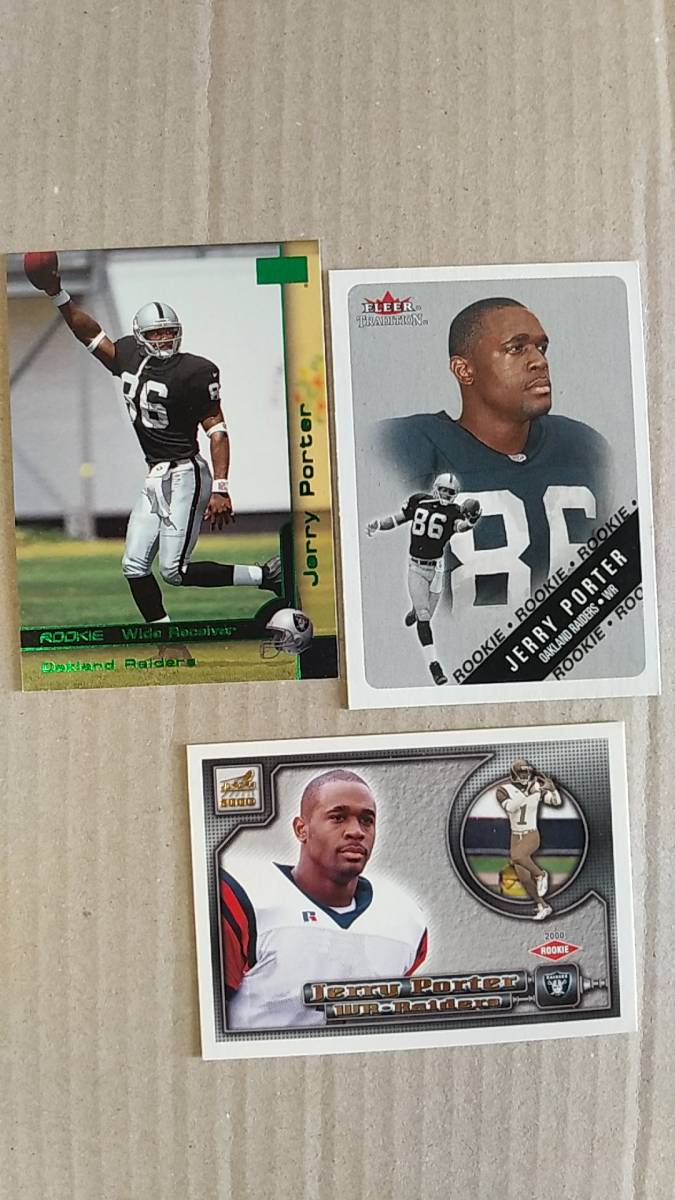 NFLカード JERRY PORTER 色々10種 RC3 レイダース WR拍卖