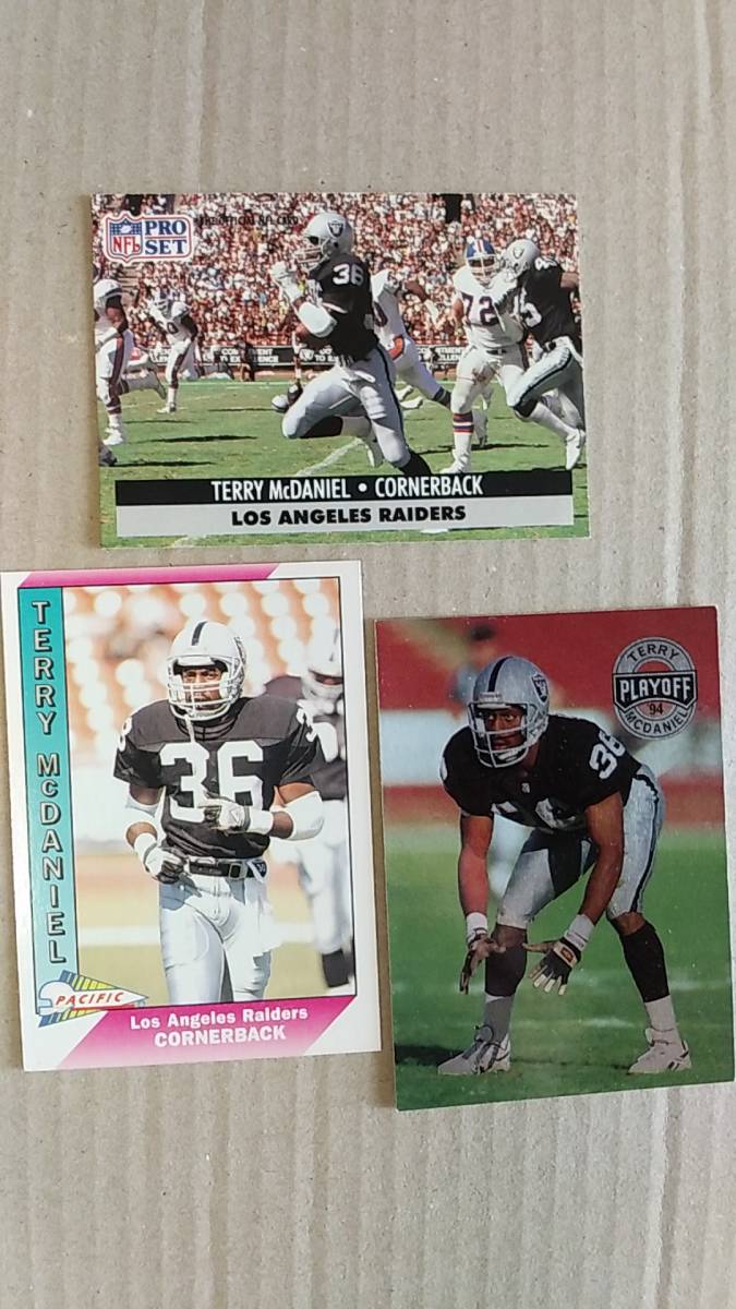 NFLカード TERRY McDANIEL 色々11種 レイダース CB拍卖