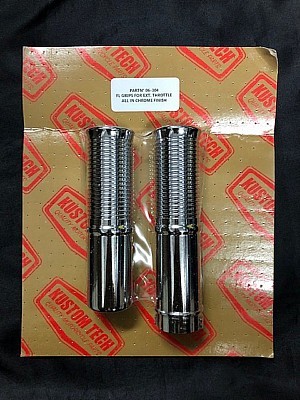 KUSTOM TECH製 カスタムテック製 グリップ スロットル 1インチ用 バルカン W400 W650 W800 オールクローム拍卖